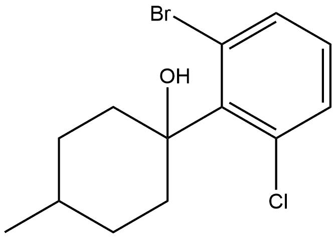 1-(2-bromo-6-chlorophenyl)-4-methylcyclohexanol Structure