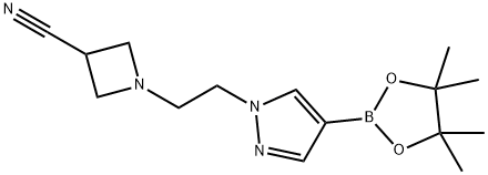 1853186-45-4 3-Azetidinecarbonitrile, 1-[2-[4-(4,4,5,5-tetramethyl-1,3,2-dioxaborolan-2-yl)-1H-pyrazol-1-yl]ethyl]-