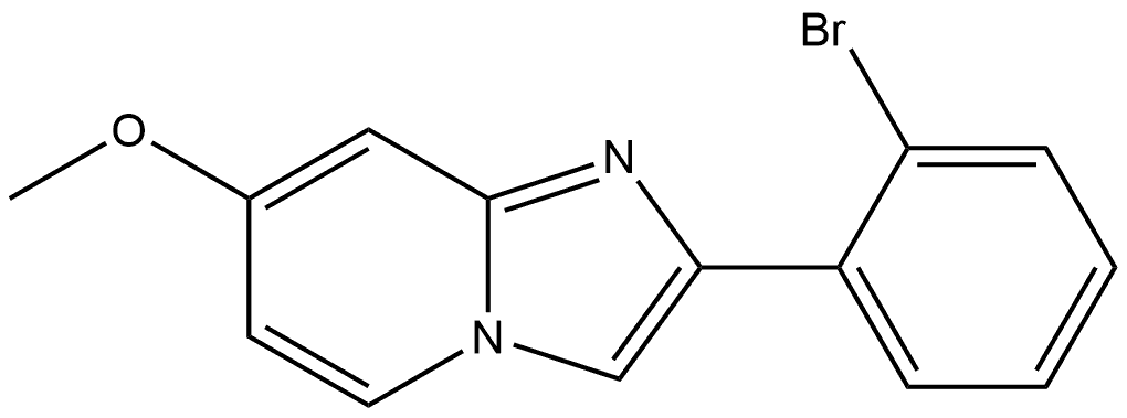 2-(2-溴苯基)-7-甲氧基咪唑并[1,2-A]吡啶, 1853241-59-4, 结构式