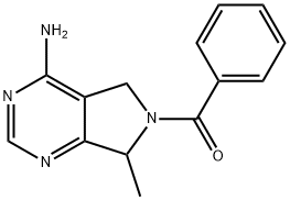 (4-Amino-7-methyl-5H-pyrrolo[3,4-d]pyrimidin-6(7H)-yl)(phenyl)methanone,1854-44-0,结构式