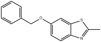 Benzothiazole, 2-methyl-6-(phenylmethoxy)- Structure