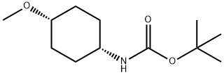 Carbamic acid, N-(cis-4-methoxycyclohexyl)-, 1,1-dimethylethyl ester Structure