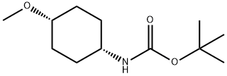 Carbamic acid, N-(cis-4-methoxycyclohexyl)-, 1,1-dimethylethyl ester 化学構造式