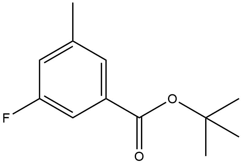 1,1-Dimethylethyl 3-fluoro-5-methylbenzoate Structure