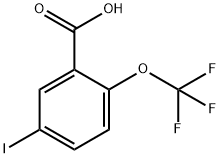 Benzoic acid, 5-iodo-2-(trifluoromethoxy)- Structure