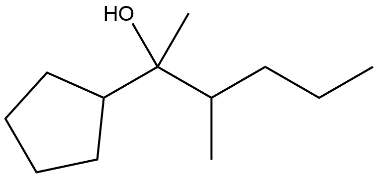 α-Methyl-α-(1-methylbutyl)cyclopentanemethanol Structure