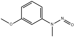 N-(3-甲氧基苯基)-N-甲基亚硝酰胺 结构式