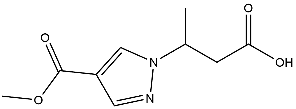 3-[4-(methoxycarbonyl)-1H-pyrazol-1-yl]butanoic acid|