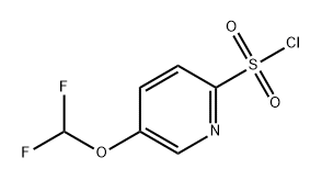 2-Pyridinesulfonyl chloride, 5-(difluoromethoxy)- Structure