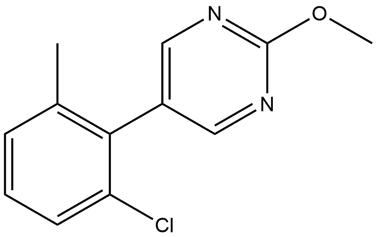 5-(2-Chloro-6-methylphenyl)-2-methoxypyrimidine Struktur