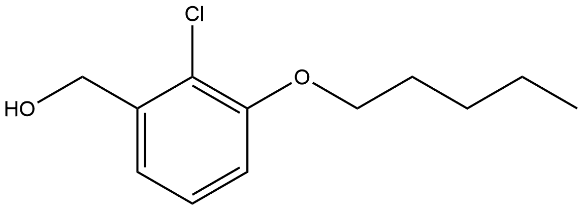 2-Chloro-3-(pentyloxy)benzenemethanol Structure