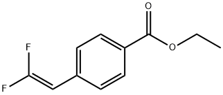 Benzoic acid, 4-(2,2-difluoroethenyl)-, ethyl ester Structure