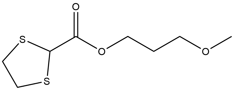 3-Methoxy-propyl 1,3-dithiolane-2-carboxylate Struktur