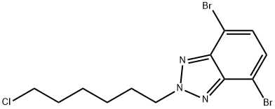 2H-Benzotriazole, 4,7-dibromo-2-(6-chlorohexyl)- Struktur