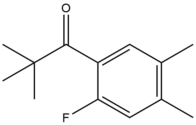 1-(2-Fluoro-4,5-dimethylphenyl)-2,2-dimethyl-1-propanone Structure