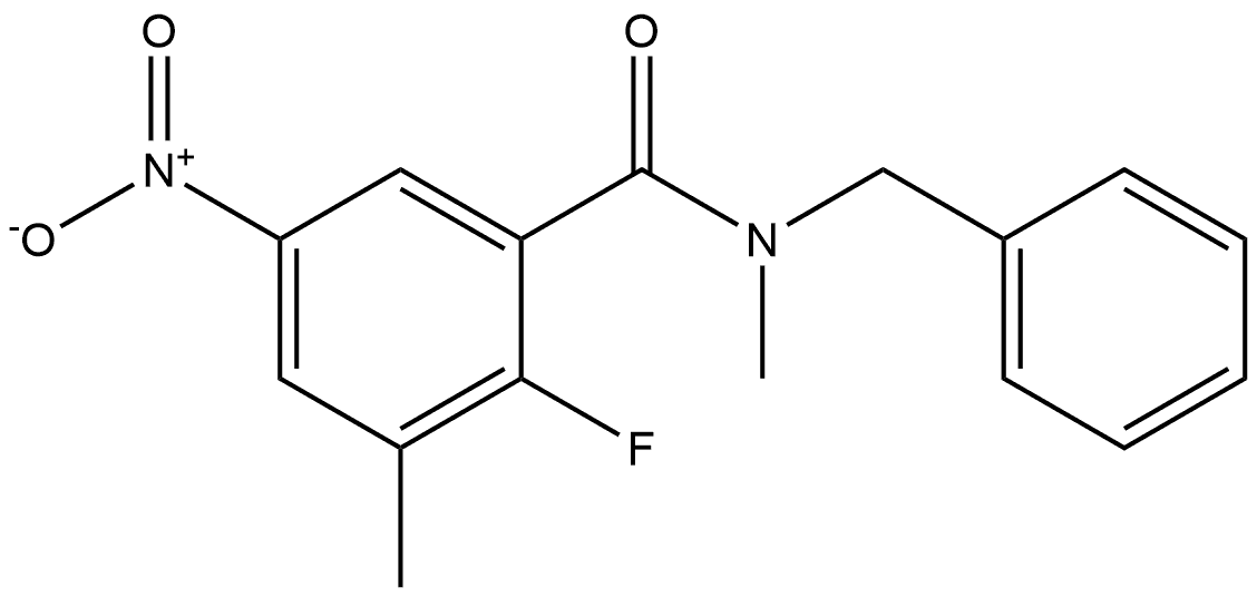 N-benzyl-2-fluoro-N,3-dimethyl-5-nitrobenzamide,1858431-64-7,结构式