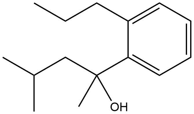 α-Methyl-α-(2-methylpropyl)-2-propylbenzenemethanol Structure