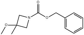 1-Azetidinecarboxylic acid, 3-methoxy-3-methyl-, phenylmethyl ester 结构式