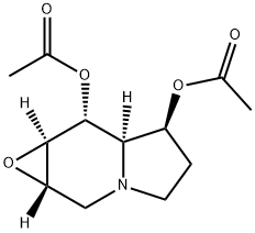 Oxirenofindolizine-6,7-diol, octahydro-, diacetate (ester), 1aS-(1a.alpha.,6.alpha.,6a.beta.,7.beta.,7a.alpha.)-,185899-27-8,结构式