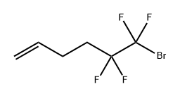 1-Hexene, 6-bromo-5,5,6,6-tetrafluoro-,18599-23-0,结构式