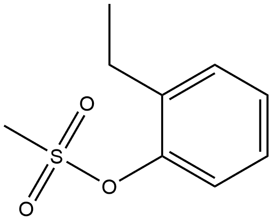 Phenol, 2-ethyl-, 1-methanesulfonate,1859931-85-3,结构式