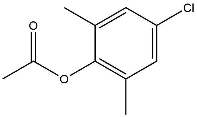 Phenol, 4-chloro-2,6-dimethyl-, 1-acetate Struktur