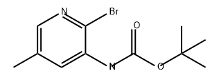 Carbamic acid, N-(2-bromo-5-methyl-3-pyridinyl)-, 1,1-dimethylethyl ester Structure