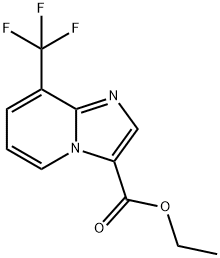 Ethyl 8-(trifluoromethyl)imidazo[1,2-a]pyridine-3-carboxylate 化学構造式