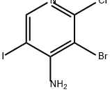 4-Pyridinamine, 3-bromo-2-chloro-5-iodo- 结构式