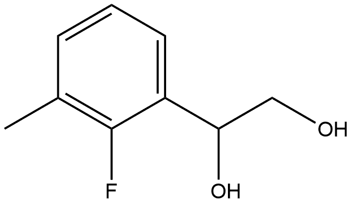 1-(2-Fluoro-3-methylphenyl)-1,2-ethanediol Structure