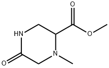 methyl 1-methyl-5-oxopiperazine-2-carboxylate Structure