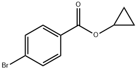 Benzoic acid, 4-bromo-, cyclopropyl ester Struktur