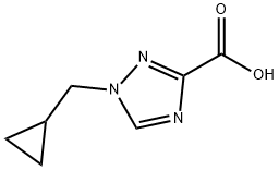 1-(Cyclopropylmethyl)-1H-1,2,4-triazole-3-carboxylic acid Struktur