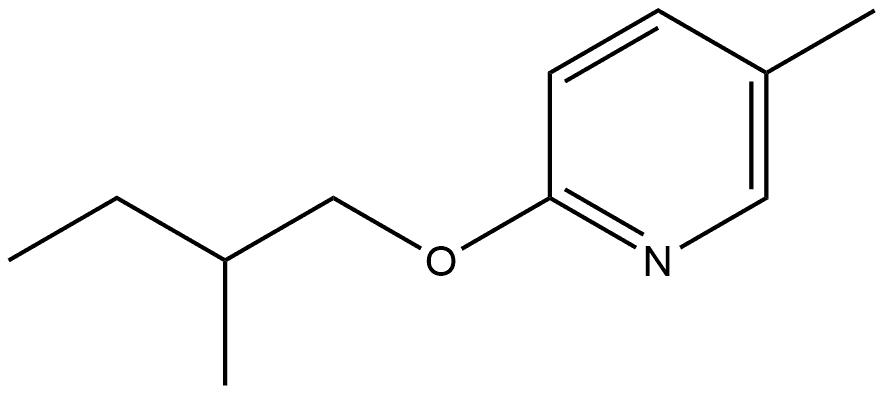 5-Methyl-2-(2-methylbutoxy)pyridine,1862554-07-1,结构式