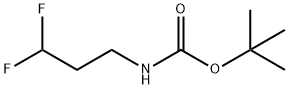 Carbamic acid, N-(3,3-difluoropropyl)-, 1,1-dimethylethyl ester Structure