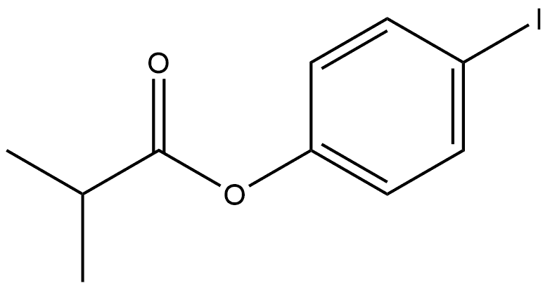 4-Iodophenyl 2-methylpropanoate Structure