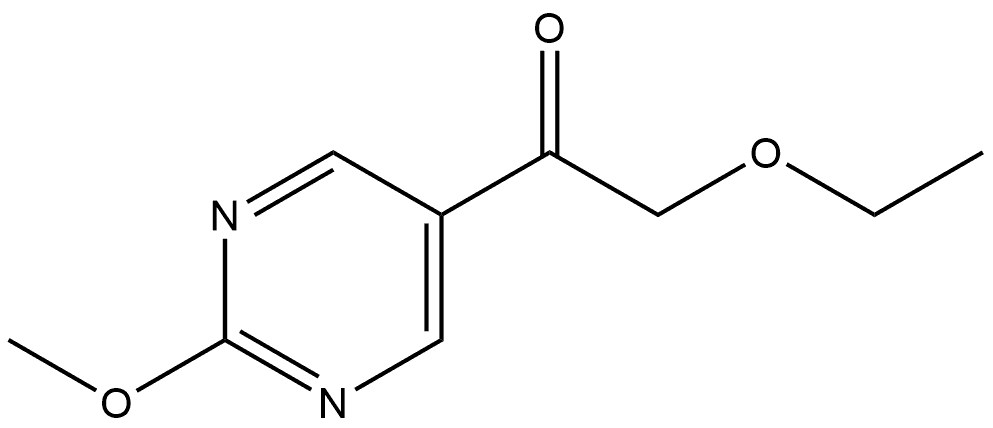 2-Ethoxy-1-(2-methoxy-5-pyrimidinyl)ethanone Structure