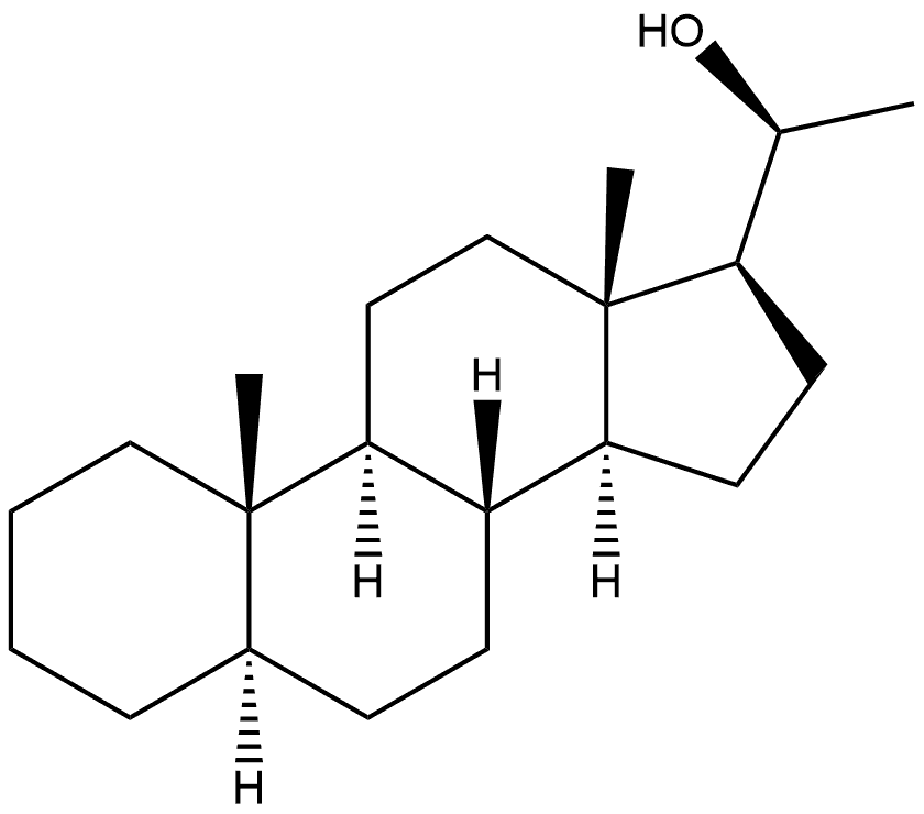 Pregnan-20-ol, (5α,20S)-,1863-14-5,结构式