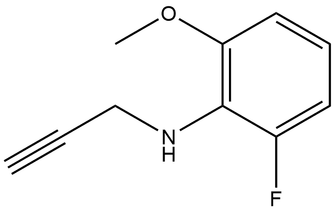 2-氟-6-甲氧基-N-(丙-2-炔-1-基)苯胺, 1863190-98-0, 结构式
