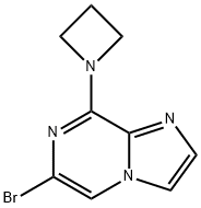 Imidazo[1,2-a]pyrazine, 8-(1-azetidinyl)-6-bromo- Structure