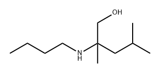 1-戊醇,2-(丁基氨基)-2,4-二甲基-1- 结构式