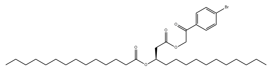 186383-51-7 Tetradecanoic acid, 3-[(1-oxotetradecyl)oxy]-, 2-(4-bromophenyl)-2-oxoethyl ester, (3R)-