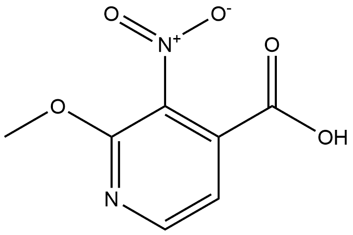 2-Methoxy-3-nitro-4-pyridinecarboxylic acid Struktur