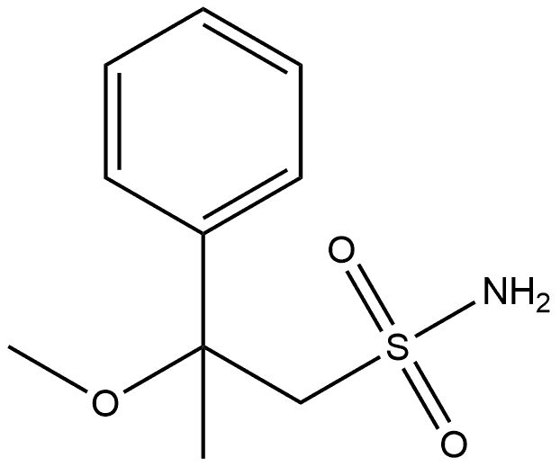 2-methoxy-2-phenylpropane-1-sulfonamide 结构式