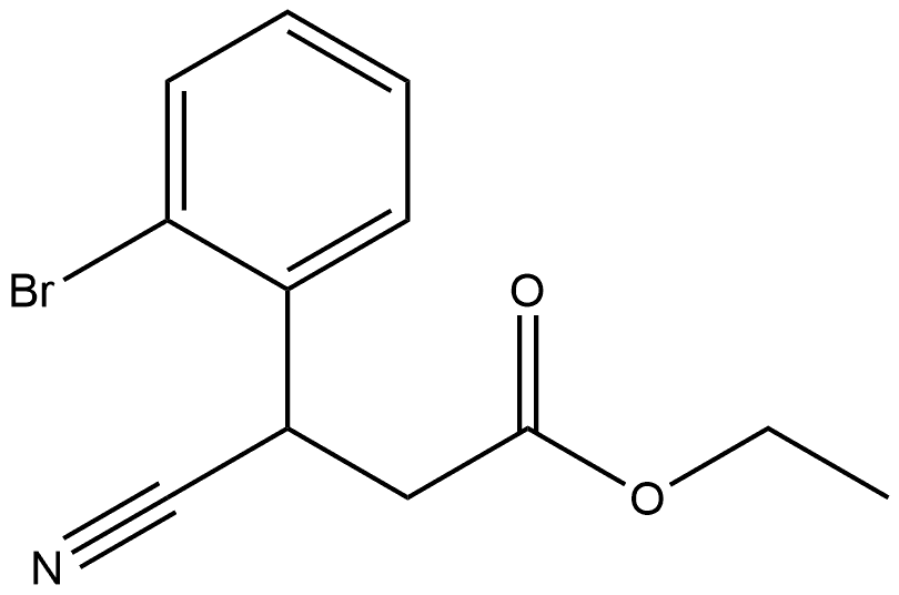 Ethyl 3-(2-bromophenyl)-3-cyanopropanoate Struktur