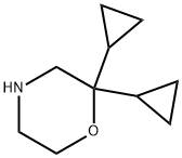 2,2-Dicyclopropylmorpholine,1864222-83-2,结构式