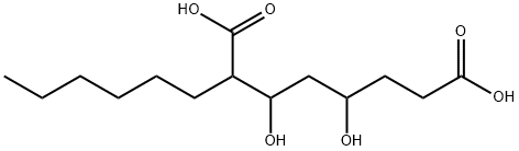 Octanedioic acid, 2-hexyl-3,5-dihydroxy- Struktur