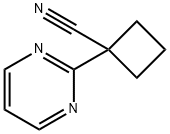 Cyclobutanecarbonitrile, 1-(2-pyrimidinyl)- Struktur