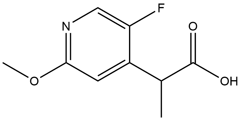 2-(5-氟-2-甲氧基吡啶-4-基)丙酸 结构式
