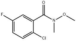 2-Chloro-5-fluoro-N-methoxy-N-methylbenzamide 结构式